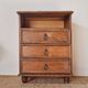 Small vintage wooden piece of furniture with 3 drawers - small chest of drawers.