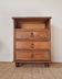 Small vintage wooden piece of furniture with 3 drawers - small chest of drawers.