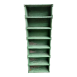 Wooden workshop shelf