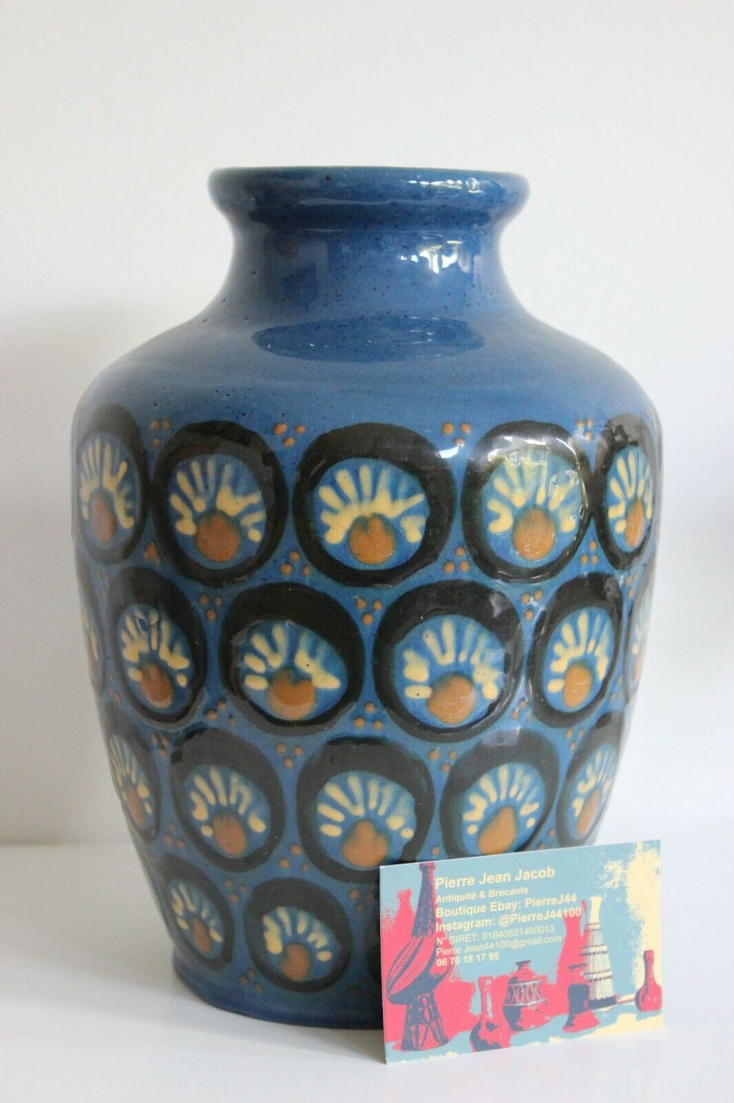 Leon Elchinger Soufflenheim Alsace Vase