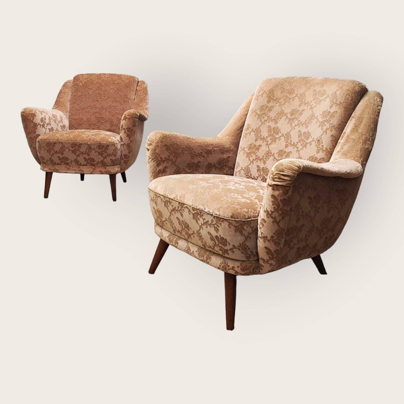 Twee Mid Century fauteuils