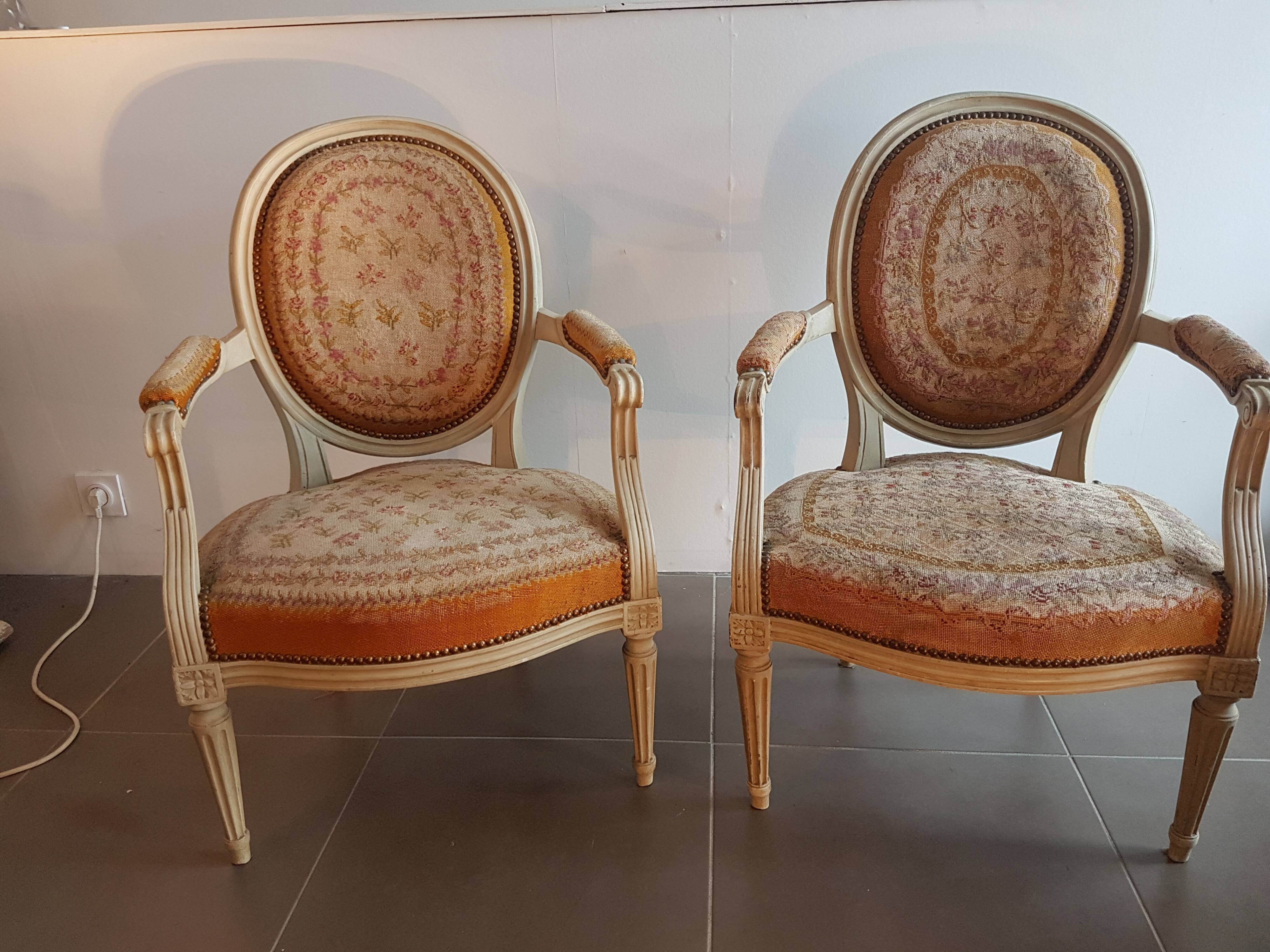 Pair of armchairs
