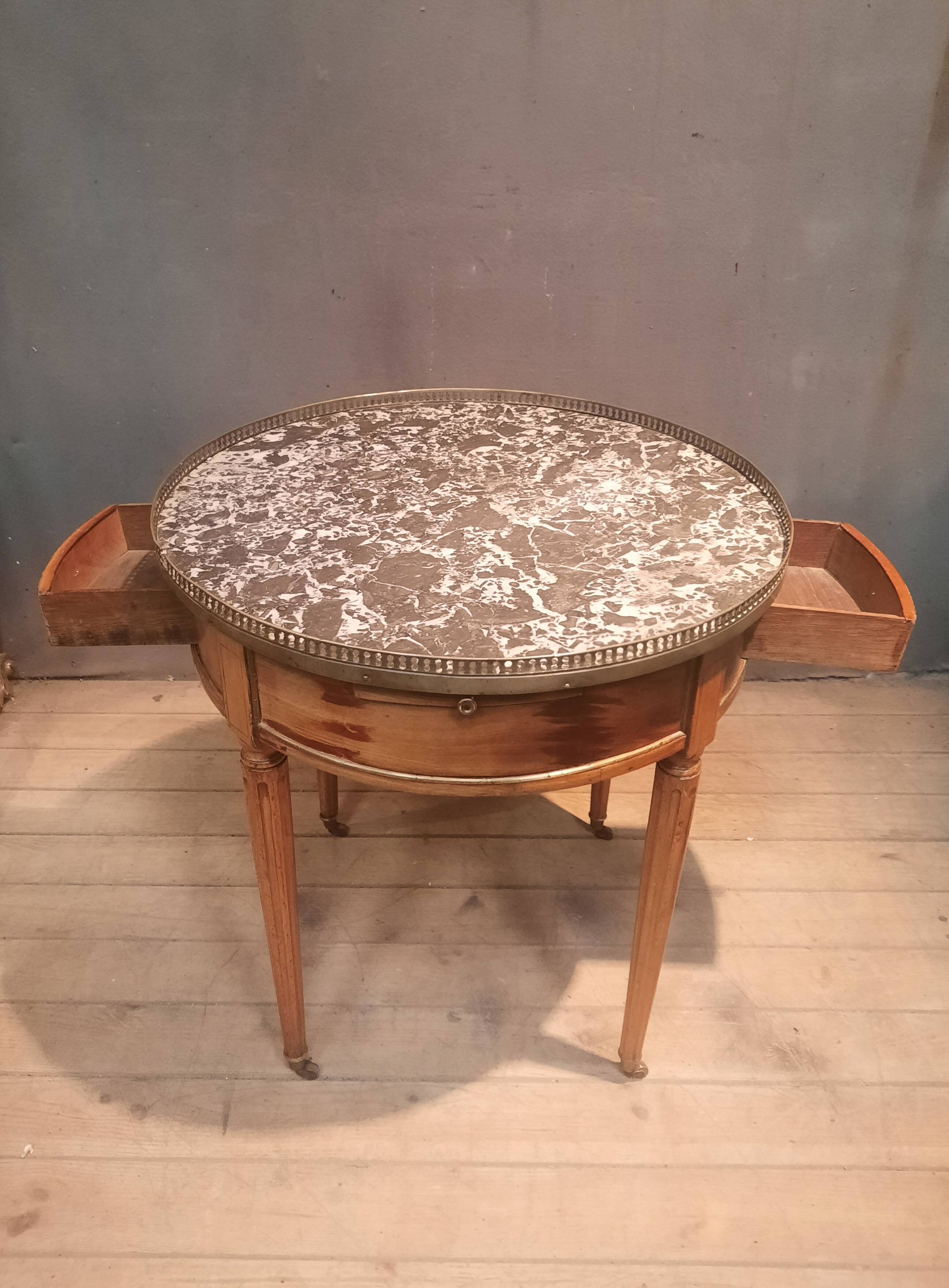"Louis XVI style 'bouillotte' table"
