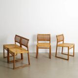 Danish Mid Century Wooden Dining Chairs by Børge Mogensen, 1960s