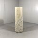 Travertine mactan stone columns & vase 1980’s