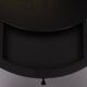 Porada Arredi Black Round side Table 1980s Italy