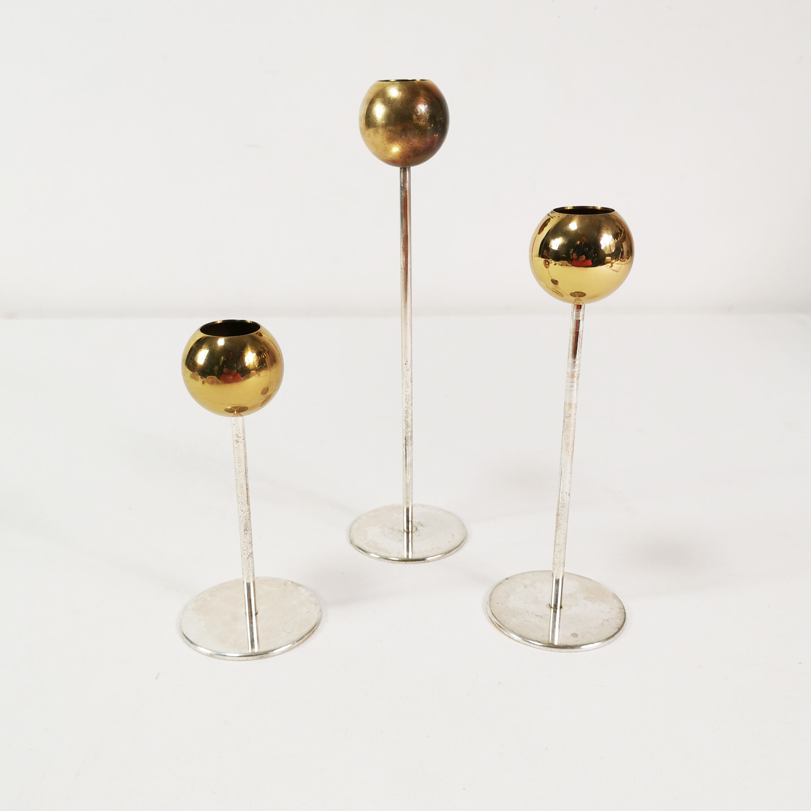 Modernist WMF candlesticks, Germany 1960s