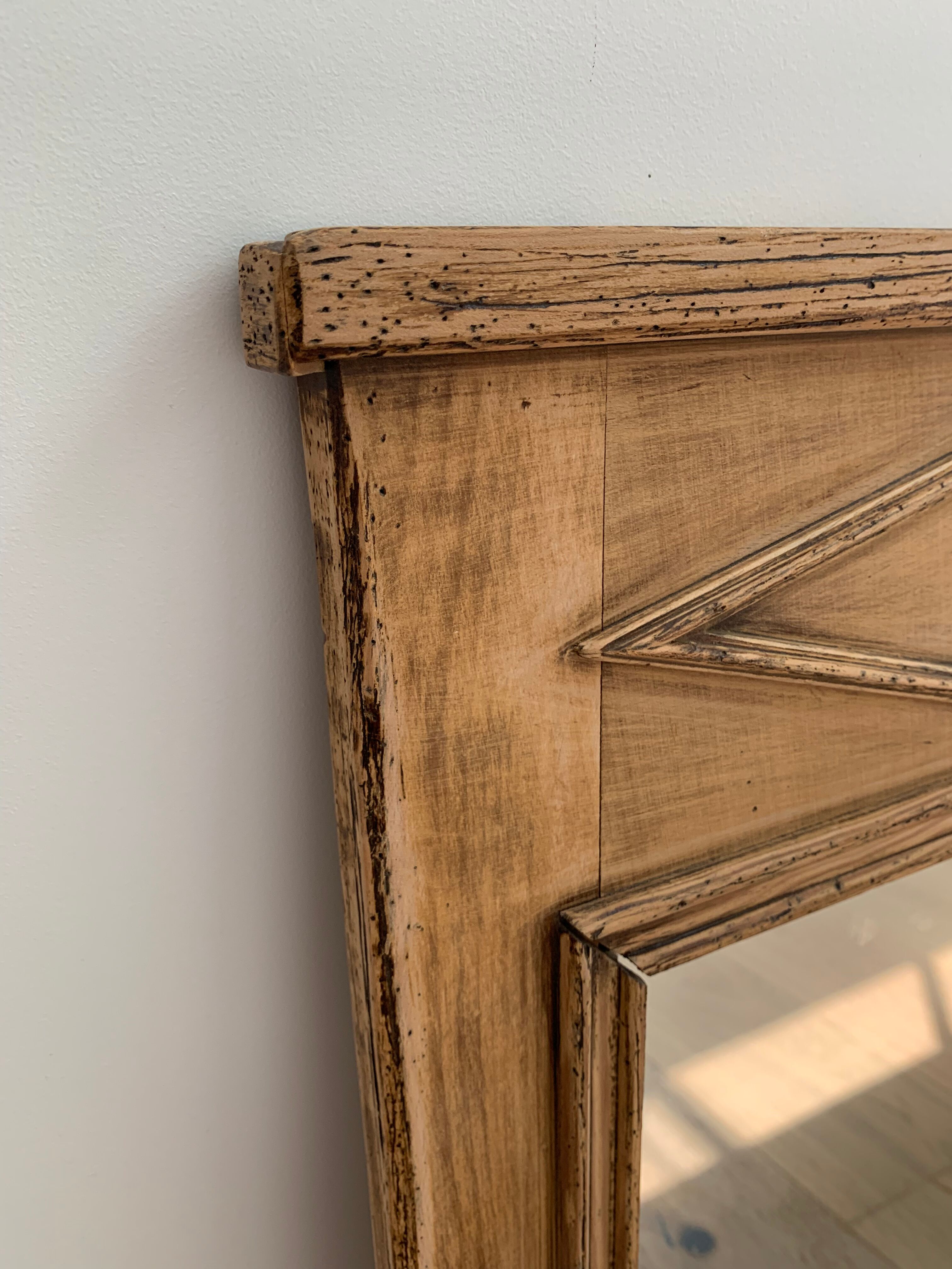 Vintage solid wood mirror
