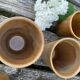 Set of 9 sandstone glasses from the Digoin manufacture