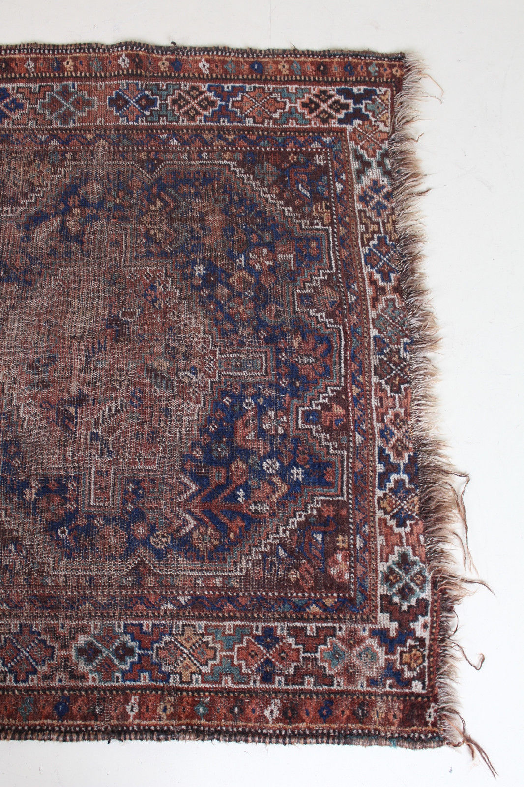 Persian rug antique senneh iranian 152.9 x 120.3 cm wool
