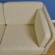 Mid century retro danish stouby style wool 3 seat sofa settee 1980s