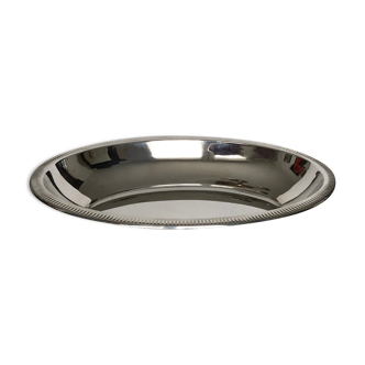 Round stainless steel dish