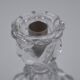 Baccarat: Bamboo-style crystal candlestick signed