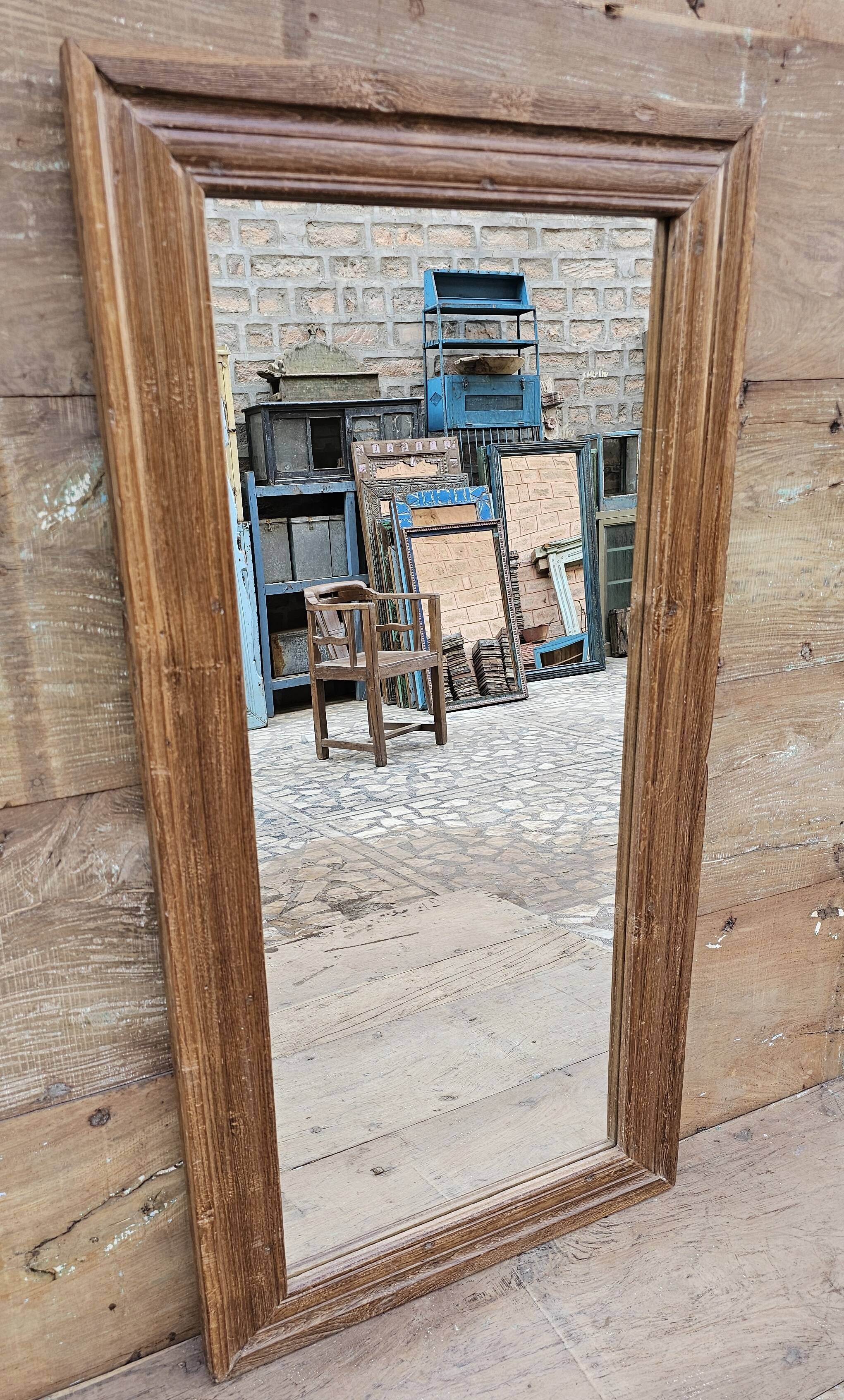 Teak mirror from Burma