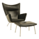 Wing chair & matching ottoman – CH445 & CH446 – by Hans Wegner