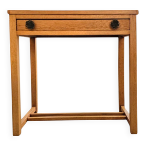 Table d'appoint en chêne massif années 1970 Largeur 60 Profondeur 40 Hauteur 64 cm