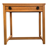 Solid oak side table 1970s  Width 60 Depth 40 Height 64 cm