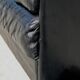 De Sede DS-76 sofa, black leather, modular, Switzerland, 1970s