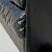 Canapé De Sede DS-76, cuir noir, modulable, Suisse, années 70