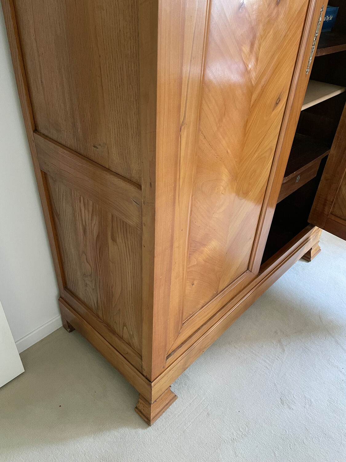 Old doweled wooden cabinet
