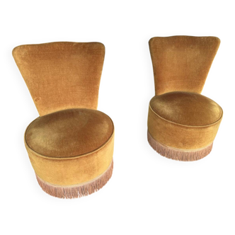 Pair of toad armchairs