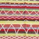 Reversible handmade rug made from recycled cotton