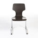 Lot de 6 chaises en bois teinté
