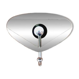 Smoked glass and chrome coat hooks