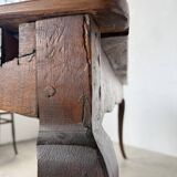 Table de ferme bureau noyer XIXème