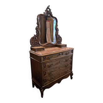 Louis XV rocaille chest of drawers