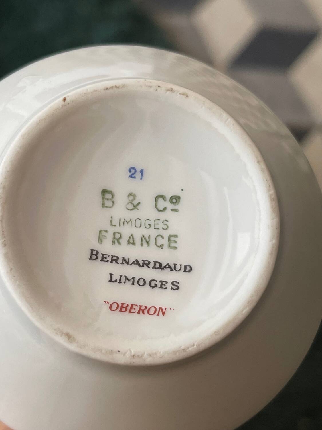 Pot à lait Bernardaud vintage
