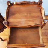 Pair of Louis XV style bedside tables in walnut