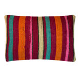Vintage turkish kilim cushion cover, 30 x 50 cm
