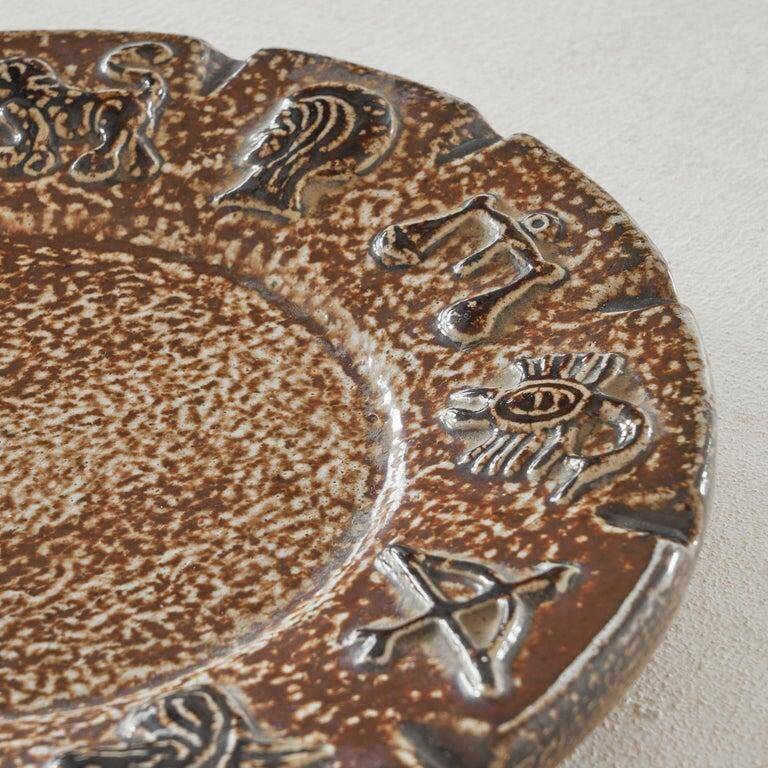 Armogrès 'Zodiac' bowl in pottery from the 1960s.