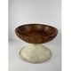 Large plate made of thuya root, Morocco, 1980s, Ø70 cm