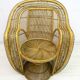 Pair of Mid-Century Modern Wicker Emmanuelle Armchairs from Kok Maison, 197