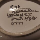 Earthenware bowl signed Keraluc Quimper