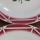 6 flat plates vintage Digoin Sarreguemines model Cibon Lot 5