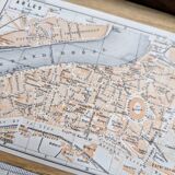 Arles, old small map, printed in 1906.