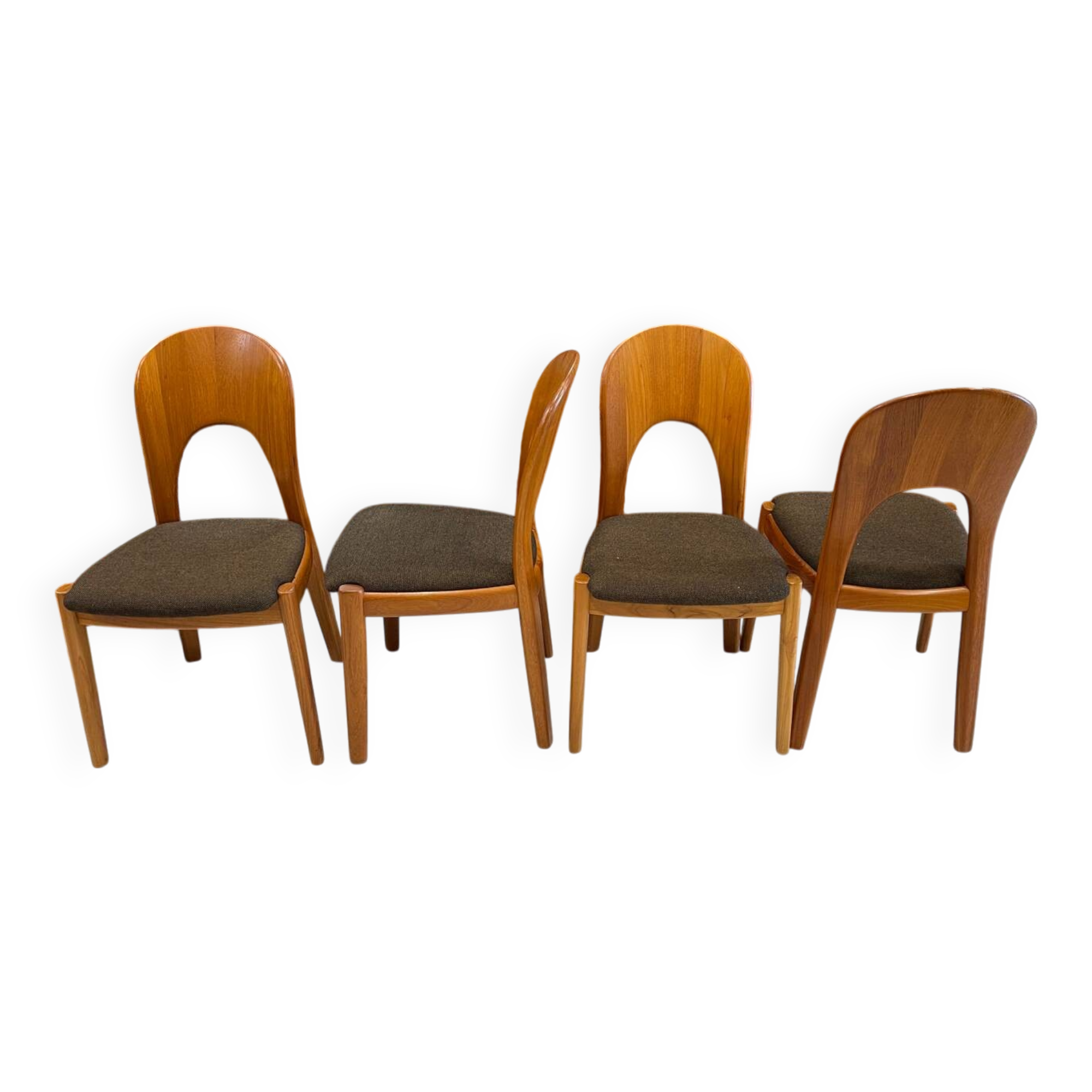 Set of 4 chairs by Niels Koefoed Denmark 1960s