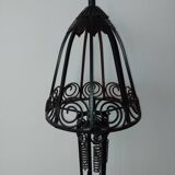 Art deco beaten iron floor lamp 1930