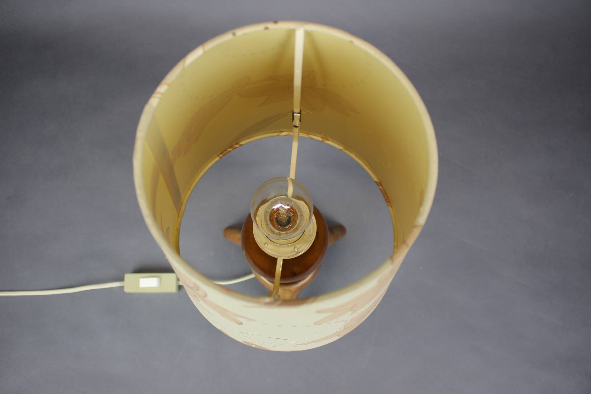 Mid-Century ULUV Wooden Table Lamp, Czechoslovakia, 1960s