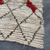 Moroccan carpet azilal beige - 114 x 166 cm