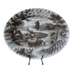 Vintage English Staffordshire 'HAYRIDE' Oval Presentation Dish