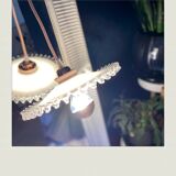 White and pink vintage walker