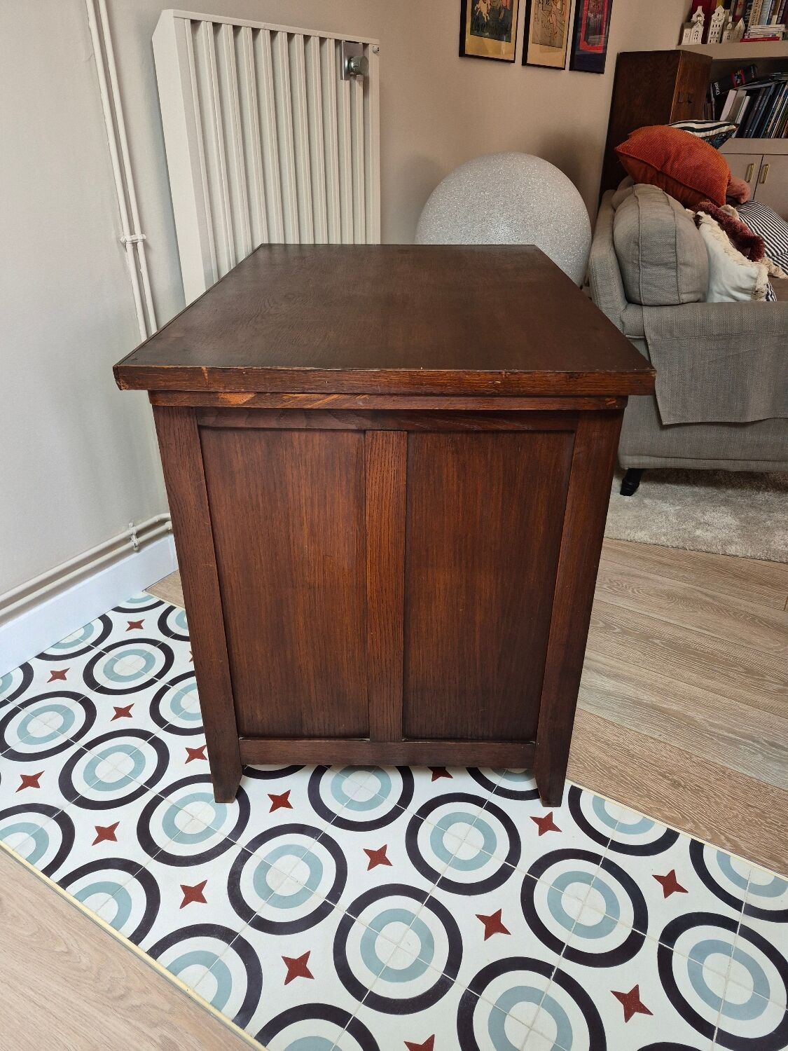 Small vintage wooden desk