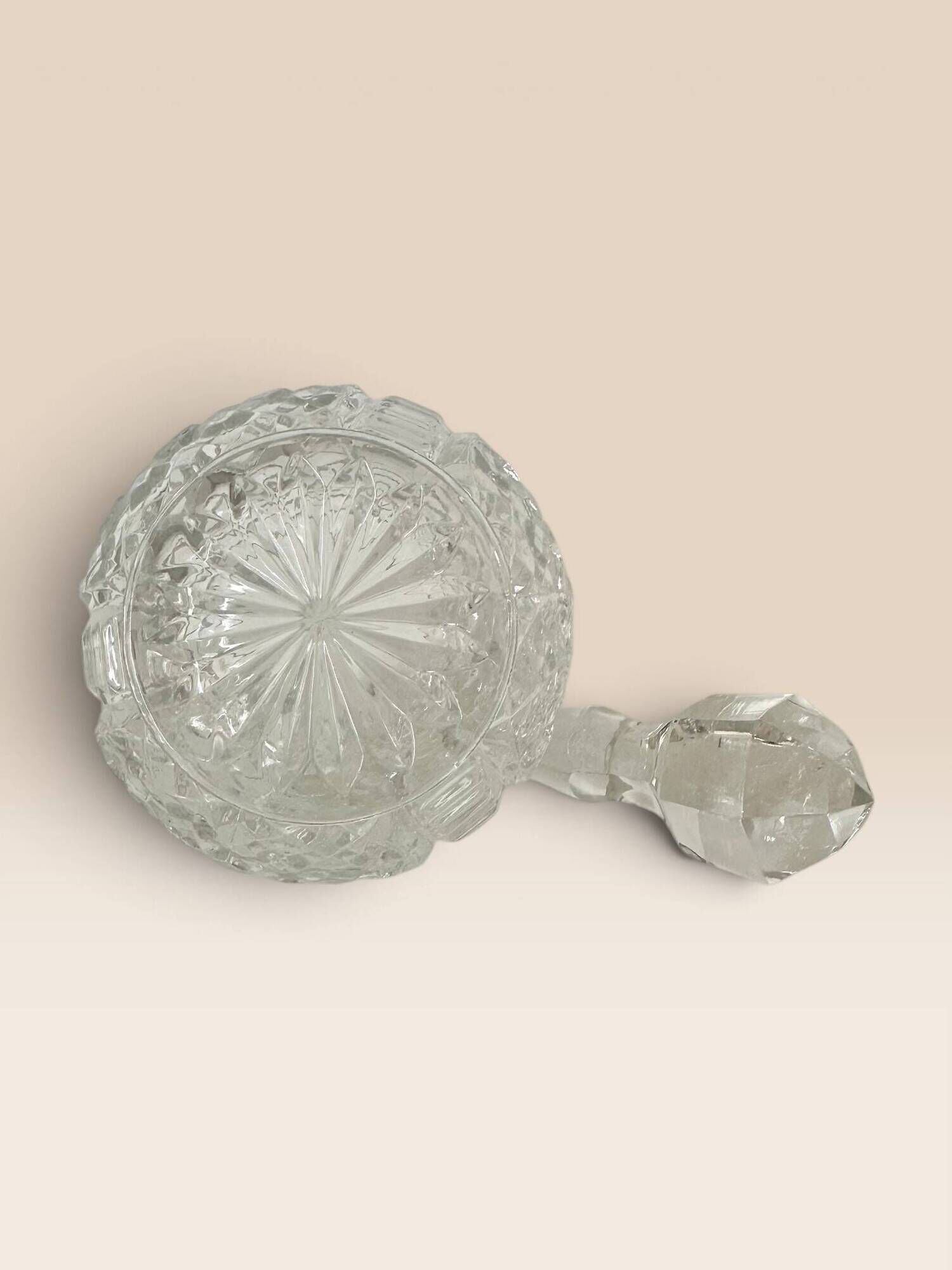 Cut crystal oil jug