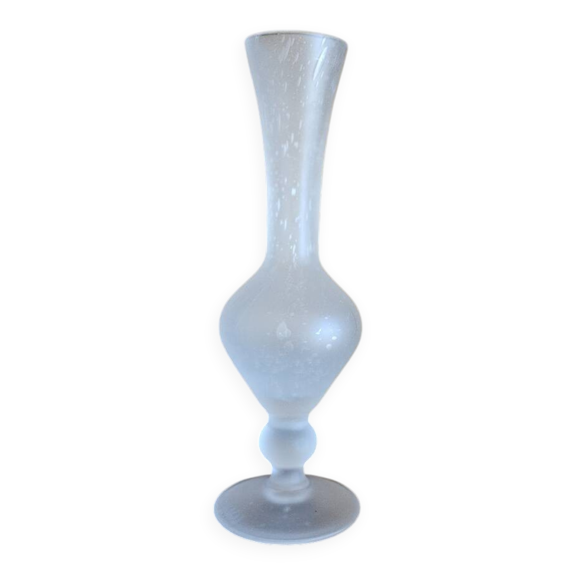 Biot glass soliflore vase