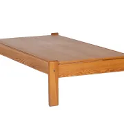 Table basse vintage en pin plateau amovible