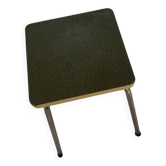 Tabouret en formica kaki vintage